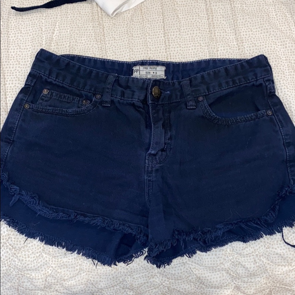 Free people denim shorts